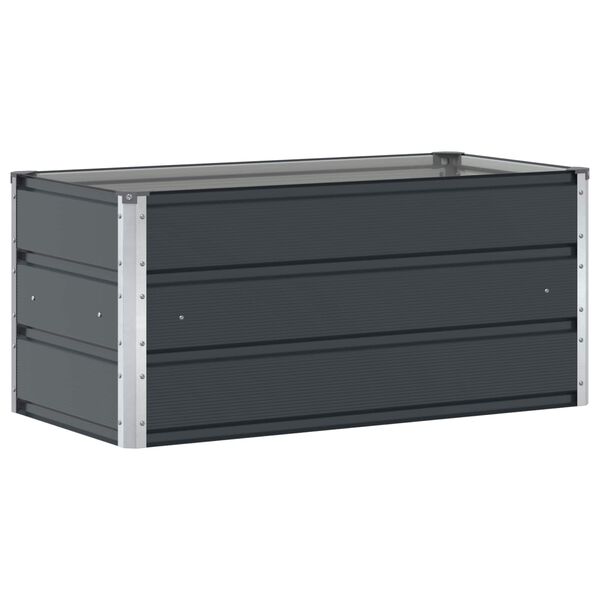 vidaXL Planter Anthracite 100 x 50 x 45 cm Galvanised Steel