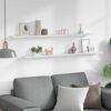 vidaXL Wall Shelves 2 pcs White 115x9x3 cm