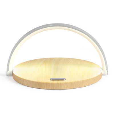 Livoo 2-in-1 Touch Bedside Lamp 10 W Wood