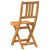 vidaXL Garden Chair Folding 4 pcs Oil Natural 40 x 42 x 85 cm