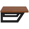 vidaXL Basin Shelf Wall Mounted Steel and Solid Wood Oak