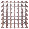 vidaXL Wine Rack for 42 Bottles Brown Solid Wood Pine