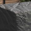 vidaXL Furniture Cover Plain Black 240 x 140 x 90 cm 600D