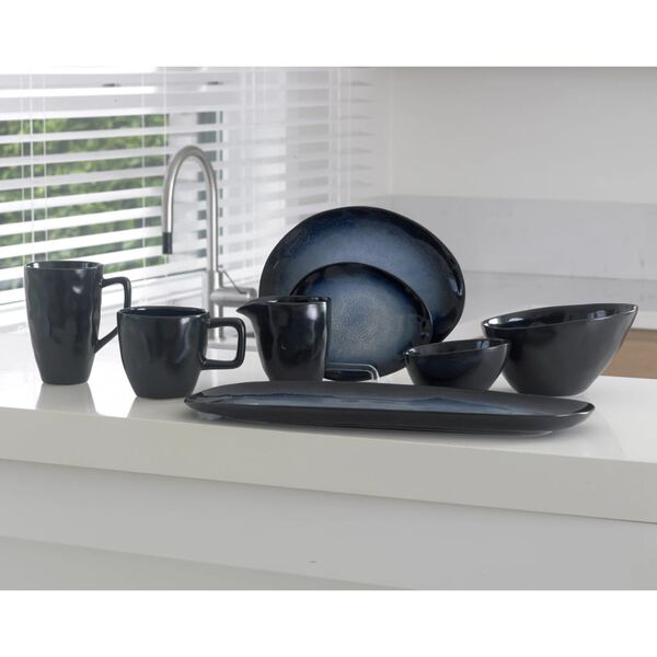 Cosy & Trendy Dessert Plate Sapphire 6 pcs Oval 20.5x17.5 cm Sapphire Blue