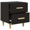 vidaXL Bed Cabinet Black oak 40 x 35 x 47.5 cm Engineered wood