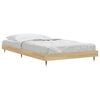 vidaXL Bed Frame without Mattress Sonoma Oak 100x200 cm Engineered Wood