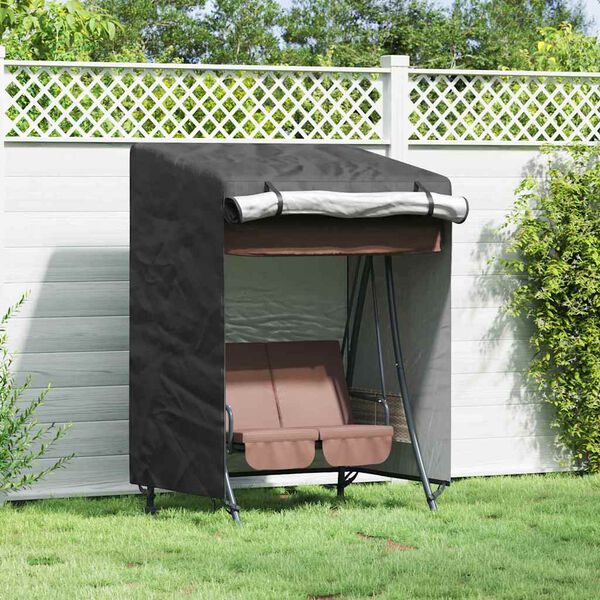 vidaXL Outdoor Swing Cover Black 120 x 90 x 155 cm 420D Oxford Fbric