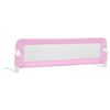vidaXL Toddler Safety Bed Rail Pink 120x42 cm Polyester