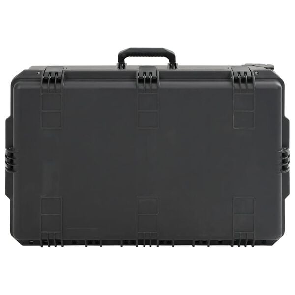 vidaXL Portable Flight Case Black 79.5x51.5x30.5 cm PP