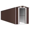 vidaXL Garden Shed Dark Brown 192x938x223 cm Galvanised Steel