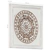 vidaXL Art Decor 2 pcs Brown and White 40 x 40 x 1.5 cm