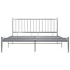 vidaXL Bed Frame without Mattress Grey Metal 180x200 cm Super King