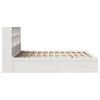 vidaXL Bed Frame without Mattress White 180x200 cm Super King Solid Wood Pine