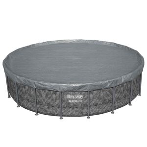 Bestway Pool Cover 1 &Oslash;4.27 m Round Polyester Grey for