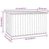 vidaXL Garden Storage Box Grey 171x99x93 cm