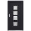vidaXL Front Door Anthracite 108x200 cm PVC