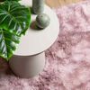 vidaXL Shaggy Rug High Pile NAVARRA Dusty Pink 200x200 cm Polyester