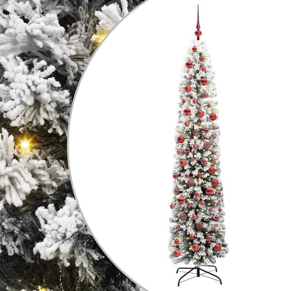 vidaXL Artificial Christmas Tree with 300 LEDs with Stand Green 180 cm