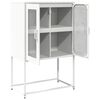vidaXL Highboard White 68x39x107 cm Steel