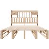 vidaXL Bookcase Bed without Mattress 140x190 cm Solid Wood Pine