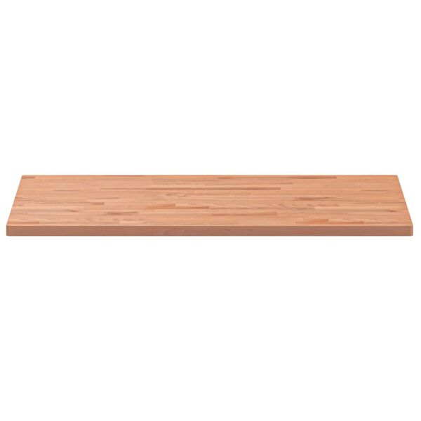 vidaXL Table Top 100x60x2.5 cm Rectangular Solid Wood Beech