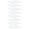 vidaXL Bookshelf Boards 8 pcs White 40x40x1.5 cm Engineered Wood