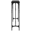 vidaXL Console Table Black oak 140 x 23 x 75 cm