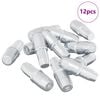 vidaXL Shelf Peg 12 pcs Silver 7 x 16 mm Iron