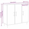 vidaXL Sideboard Old Wood 90 x 34 x 80 cm Engineered Wood