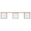 vidaXL Garden Bench Gabion Design 203x44x42 cm Solid Wood Douglas