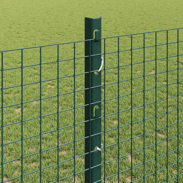 vidaXL Fence and Post Green 1.2 x 50 m Steel