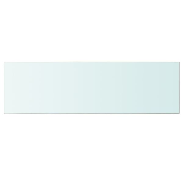 vidaXL Shelf Panel Glass Clear 100x30 cm