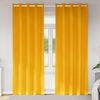 vidaXL Blackout Curtains 2 pcs Mustard Yellow 140 x 260 cm Velvet