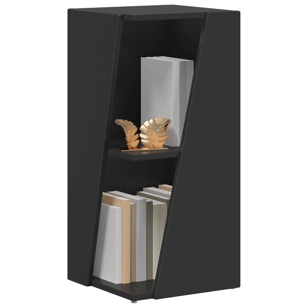 vidaXL Side Shelf Black 33 x 32 x 70.5 cm Engineered Wood