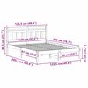 vidaXL Bed Frame Brown 120 x 200 cm Solid Pine Wood