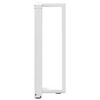 vidaXL Console Table Legs T-Shaped 2 pcs White 25x28x(72-73) cm Steel