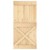 vidaXL Sliding Door with Hardware Set 100x210 cm Solid Wood Pine