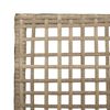 vidaXL Garden Chair 2 pcs Beige 53 x 60 x 85cm Poly Rattan