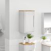 vidaXL Bathroom Wall Cabinet White 35 x 30 x 60 cm Solid Pine Wood
