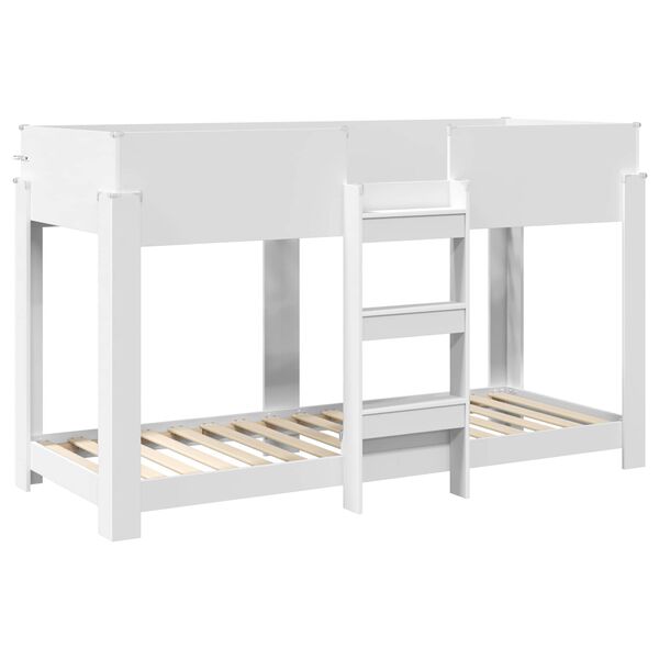 vidaXL Bunk Bed for Kids White 80 x 190 cm Engineered Wood