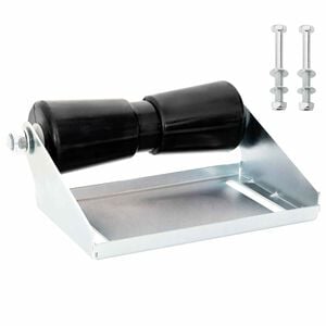 vidaXL Boat Trailer Roller with Bracket 25.4 cm Galvanised Steel
