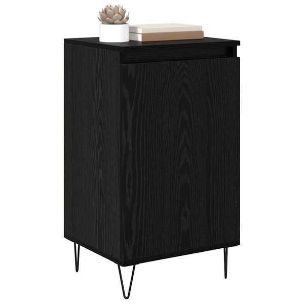 vidaXL Sideboard Black Oak 40 x 35 x 70 cm Engineered Wood