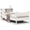 vidaXL Bed Frame without Mattress White 75x190 cm Small Single Solid Wood Pine