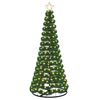vidaXL LED Tinsel Christmas Tree with Base EKENAS 180 cm 220 LEDs