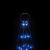 vidaXL LED Christmas Tree on Flagpole 200 LEDs Blue 180 cm