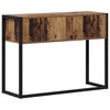 vidaXL End Table Old Wood 100 x 36 x 75 cm Engineered Wood