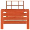 vidaXL Bed Frame without Mattress Wax Brown 75x190 cm Small Single Solid Wood Pine