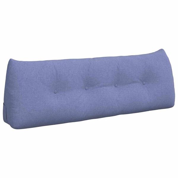 vidaXL Back Pillow Jeans Blue 140 x 24 x 50 cm Fabric