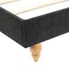 vidaXL Bed Frame without Mattress Dark Grey Burlap 150x200 cm King Size