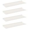 vidaXL Floating Shelf Wall-mounted 4 pcs White 60 x 18 x 2.5 cm Steel